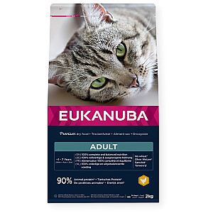 EUKANUBA Adult Chicken - сухой корм для кошек - 2кг