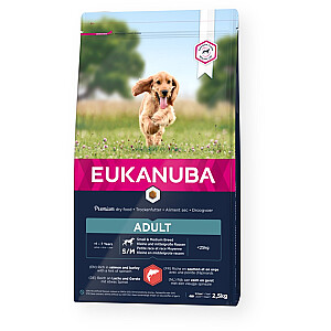 EUKANUBA Adult Small&Medium Salmon - sausā suņu barība - 2,5 kg