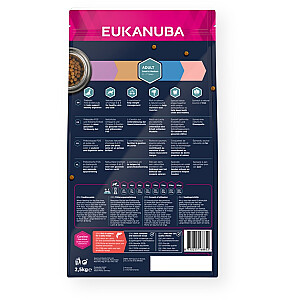 EUKANUBA Adult Small&Medium Salmon - sausā suņu barība - 2,5 kg