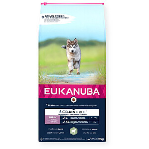 EUKANUBA Grain Free Puppy Large&amp;Giant Lamb - сухой корм для собак - 12кг