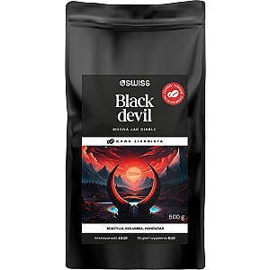 4 Swiss Black Devil kafijas pupiņas 500g