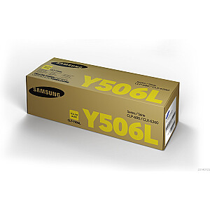 Oriģinālā Samsung CLT-Y506L augstas ražības dzeltenā tonera kasetne