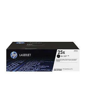Оригинальный лазерный картридж HP LaserJet увеличенной емкости HP 25X, Черный