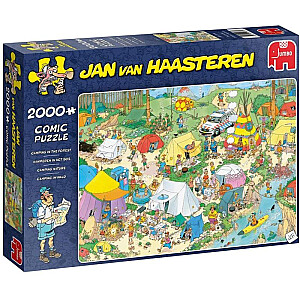 Джамбо Ян ван Хаастерен Camping im Wald 2000 Teile Puzzle (19087)