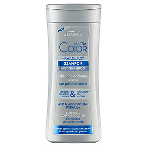 JOANNA Ultra Color Mild Shampoo mitrinošs šampūns blondiem matiem 200ml