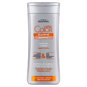 JOANNA Ultra Color Shampoo šampūns sarkaniem un vara matiem 200ml