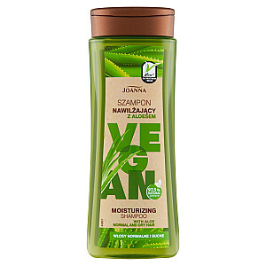 JOANNA Vegan Moisturizing Shampoo mitrinošs šampūns ar alveju 300ml