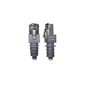 Patchsee RJ45 CAT.6 FTP melns 0.6m