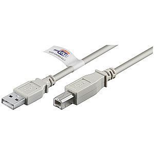 goobay USB 2.0 St.A-St.B серый 5м