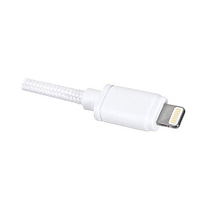 VNK Prem. USB pīts - Lightning 1.0m - balts