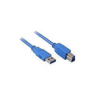 Sharkoon USB 3.0 AB kabelis melns 1,0 m