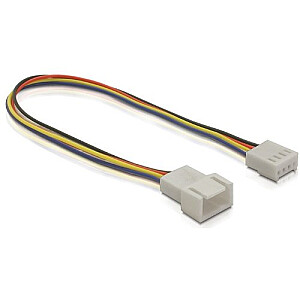 Удлинительный кабель Delock для вентилятора, 4 контакта, 0,20 м