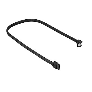 Угловой кабель Sharkoon SATA III черный - 45 см