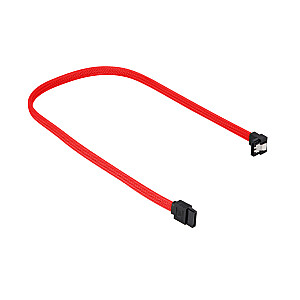 Угловой кабель Sharkoon SATA III красный - 45 см