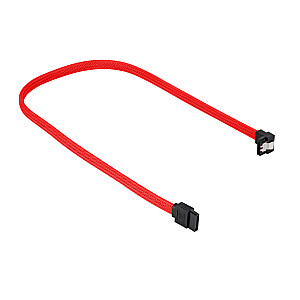 Угловой кабель Sharkoon SATA III красный - 60 см
