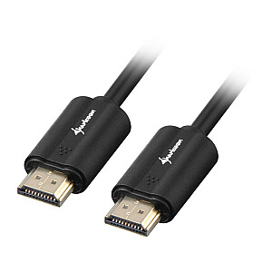 Sharkoon HDMI -&gt; HDMI 4K kabelis melns 1,0 m - AA