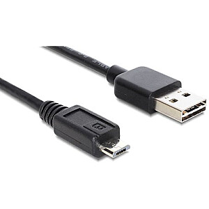 DeLOCK EASY USB2.0-A&gt;Вилка Micro-B, 3 м, черный