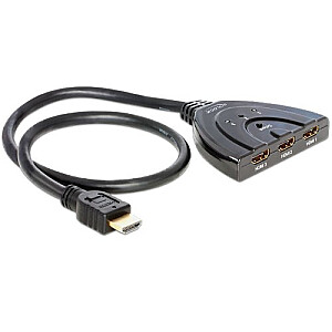 Переключатель DeLOCK HDMI 3-1 черный 0,60м
