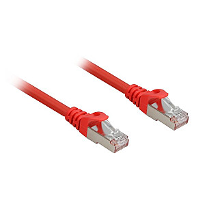 Tīkla kabelis Sharkoon RJ45 CAT.6a SFTP LSOH sarkans 1,0 m - bez halogēna