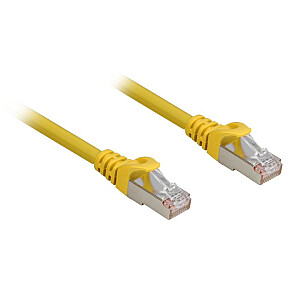 Tīkla kabelis Sharkoon RJ45 CAT.6a SFTP LSOH dzeltens 0,50m - bez halogēna