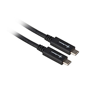 Sharkoon USB 3.1 CC kabelis - melns - 1 m
