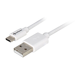 Sharkoon USB 2.0 A uz USB C adapteris - balts - 0,5 m