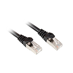 Tīkla kabelis Sharkoon RJ45 CAT.6 SFTP - 15 m - melns