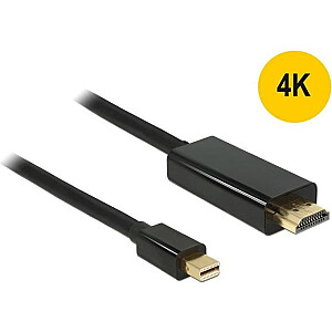 DeLOCK miniDP — HDMI A St-St — черный, 1 м — Mini Displayport 1.1