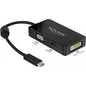 DeLOCK adapteris. C St>VGA/HDMI/DVI zils