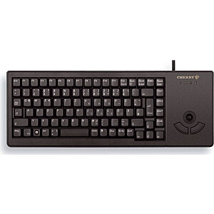 Трекбольная клавиатура CHERRY XS G84-5400, клавиатура (черная, английский (США) с символом ЕВРО)
