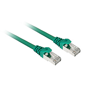 Патч-сетевой кабель Sharkoon SFTP, RJ-45, с необработанным кабелем Cat.7a (зеленый, 10 метров)