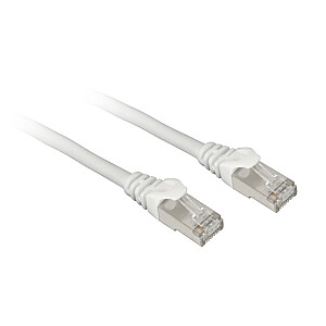 Sharkoon SFTP tīkla ielāpu kabelis, RJ-45, ar Cat.7a neapstrādātu kabeli (balts, 50 cm)