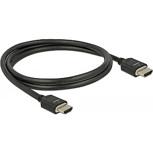 Kabelis DeLOCK HDMI 48 Gbps 8K 60 Hz melns 1m