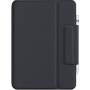 DE Layout — Logitech Rugged Folio для iPad 7-го и 8-го поколения, черный — 920-009313