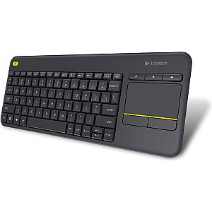 DE Layout — клавиатура Logitech WL Touch Keyboard K400 Plus, черная U — 920-007127