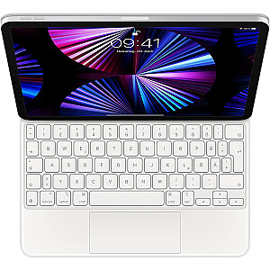 DE izkārtojums — Apple Magic tastatūra iPad Pro 11 (3. paaudze) un iPad Air (4. paaudze), tastatūra (balta, šķērveida slēdzis)