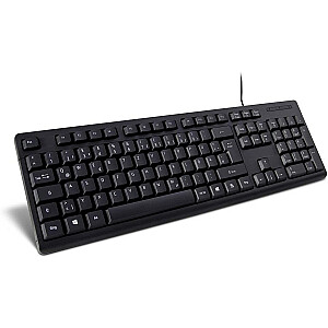 Раскладка DE - Inter-Tech K-118, клавиатура (черная)