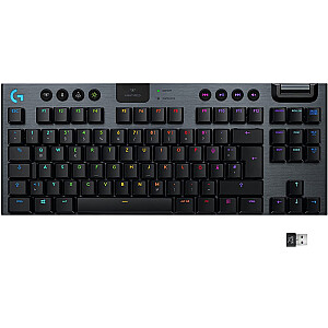 DE izkārtojums — Logitech G915 TKL spēļu tastatūra (melna, GL Tactile, LIGHTSPEED)