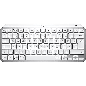 Раскладка DE — Logitech MX Keys Mini, клавиатура (светло-серый/белый)