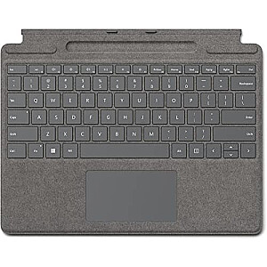 DE izkārtojums — Microsoft Surface Pro paraksta tastatūra (Platinum, Surface Pro 8 un Surface Pro X)