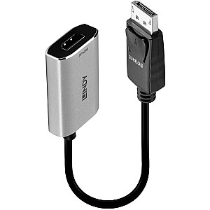 Конвертер Lindy DisplayPort 1.4 &gt; HDMI 8K, адаптер (черный/серый, 11 см)