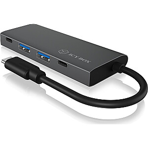 Концентратор ICYBOX USB 3.1 Gen 2 Type-C