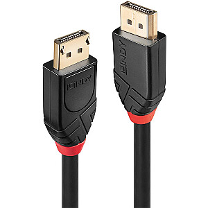Lindy Active DisplayPort 1.2 kabelis (melns, 20 metri)