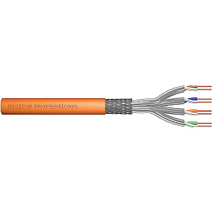 Монтажный кабель Digitus Professional Cat7 S/FTP, симплекс, Dca (оранжевый, рулон 50 метров)