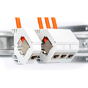 Монтажный кабель Digitus Professional Cat7 S/FTP, симплекс, Dca (оранжевый, рулон 50 метров)