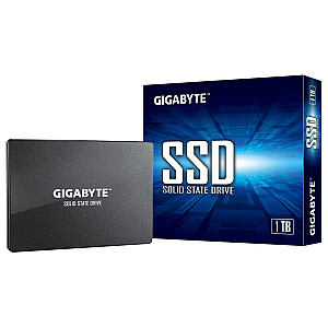 SSD GIGABYTE 1 ТБ SATA 3.0 Скорость записи 500 МБ / с Скорость чтения 550 МБ / с 2,5 "Среднее время безотказной работы 2000000 часов GP-GSTFS31100TNTD