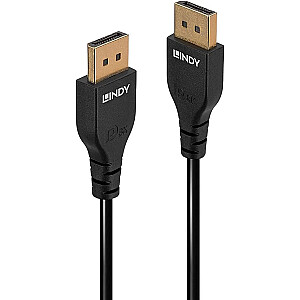 Lindy DisplayPort 1.4 kabelis, plāns (melns, 3 metri)