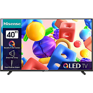 Hisense 40A5KQ, QLED televizors (100 cm (40 collas), melns, FullHD, trīskāršs uztvērējs, SmartTV)