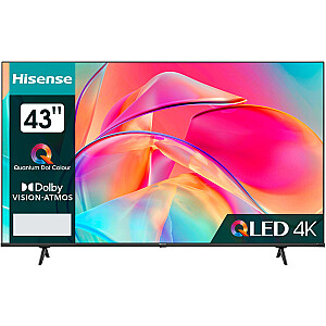 Hisense 43E77KQ, LED-телевизор - 43 - черный, UltraHD/4K, тройной тюнер, HDR10, WLAN, LAN, Bluetooth
