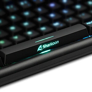 Sharkoon SKILLER SGK30, spēļu tastatūra (melna, ES izkārtojums, Huano Blue)